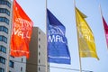 Bucharest Mall Colorful flags