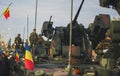 BUCHAREST, ROMANIA, DEC. 1: Military Parade on National Day of Romania Royalty Free Stock Photo