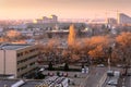 View over Pipera district, a business and industrial urban area in continuous development and expansion Royalty Free Stock Photo