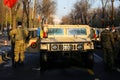 Humvee military vehicle