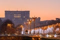Bucharest, Romania December 26: Palace of Parliament on Decemb Royalty Free Stock Photo