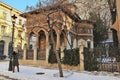 Bucharest, Romania -  January 8, 2019: Women`s Bucharest Stavropol Monastery in the name of Mch. Justin the Philosopher of the Royalty Free Stock Photo