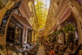 Interior of the Passage Macca-Villacrosse, Bucharest, Romania Royalty Free Stock Photo