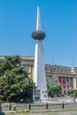 BUCHAREST, ROMANIA - 27 JULY, 2019: Memorial of Rebirth in Bucharest, Romania. Memorial of Rebirth on a sunny summer day with blue