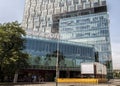 BUCHAREST, ROMANIA - JUNE 21: Microsoft Building on JUNE 21, 2013 in Bucharest, Romania. Microsoft is an American software Royalty Free Stock Photo