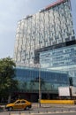 BUCHAREST, ROMANIA - JUNE 21: Microsoft Building on JUNE 21, 2013 in Bucharest, Romania. Microsoft is an American software Royalty Free Stock Photo