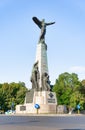 View with Monument to the Heroes of the Air (Monumentul Eroilor Aerului) located in located in Royalty Free Stock Photo