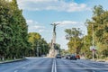 View with Monument to the Heroes of the Air (Monumentul Eroilor Aerului) located in located in Royalty Free Stock Photo