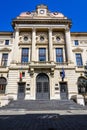Main entry to headquarter of National Bank of Romania (Banca Nationala a Romaniei, BNR) in a Royalty Free Stock Photo