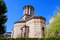 Bucharest, Romania, 27 March 2021: Main historical building of Buna Vestire St Anton Church Biserica Buna Vestire Sf Anton near