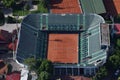 Bucharest, Romania, May 15, 2016: Aerial view of Arenele BNR complex of tennis in Bucharest