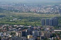 Bucharest, Romania, May 15, 2016: Aerial view of Vacaresti Nature Park Royalty Free Stock Photo