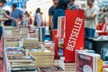 Bestseller booksign at a bookfest or bookfair in Bucharest