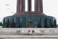 BUCHAREST, ROMANIA - MAY 14, 2017: Carol Park in Bucharest, Romania. Mausoleum in Background Royalty Free Stock Photo