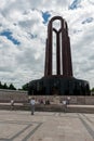 BUCHAREST, ROMANIA - MAY 14, 2017: Carol Park in Bucharest, Romania. Mausoleum and Changing Guard in Background. Royalty Free Stock Photo