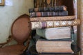 Vintage Leather-bound Art Old Books