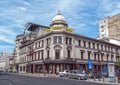 BUCHAREST, ROMANIA - MAY 09: Hotel Capsa facade on May 09, 2013 in Bucharest, Romania. Casa CapÃâ¢a is a historic restaurant in