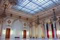 Bucharest, Romania - May 5, 2014: Interior of Palace of Parliament on in Bucharest. Royalty Free Stock Photo