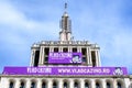 Bucharest, Romania - 15 May 2021: The main building of the House of the Free Press Casa Presei Libere in the style of Soviet