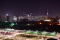 Bucharest, Romania - night view - Timisoara Park Royalty Free Stock Photo