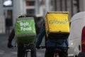 Glovo and Bolt Food courier in Bucharest, Romania