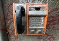 Old public telephone