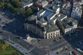 Bucharest, Romania, October 9, 2016: Aerial view of Central University Library Royalty Free Stock Photo