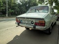 Bucharest/Romania - 07.15.2020: Old vintage romanian car Dacia 1310 parked on the streets of Bucharest