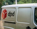 Bucharest/Romania: Parked DPD delivery van parcel vehicle on the Royalty Free Stock Photo