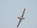 Bucharest, Romania 08 24 2019 plane performing aerobatic stunt at Bucharest International Air Show 2019 Royalty Free Stock Photo