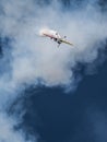 Bucharest, Romania - August 26, 2023: View of aircrafts performing during the Bucharest International Air Show, BIAS