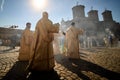 Pilgrimage to Saint Demetrius the New Starts in Bucharest, Romania Royalty Free Stock Photo