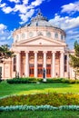 Bucharest, Romania - The Romanian Atheneum, historical building Royalty Free Stock Photo