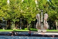 The Broken Violin Fountain in Bucharest