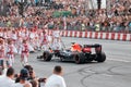 Bucharest, Romania - September 10 2022: Showrun Patrick Friesacher, Formula 1 Red Bull single seater RB7