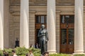 Bucharest, Romania. The statue of romanian national poet, Mihai Eminescu.