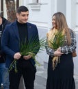 Orthodox Palm Sunday Procession, Bucharest, Romania