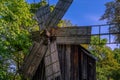 BUCHAREST, ROMANIA: 19th Century Old Windmill In Dimitrie Gusti National Village Museum (Muzeul Satului). Royalty Free Stock Photo