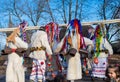 Bucharest, Romania, 25th of December 2019: Christmas tradition festival in Balkans, Romanian dancers