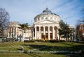 Bucharest, Romania, 30th of January 2020: Romanian Atheneum, landmark in Bucharest, Romania Royalty Free Stock Photo