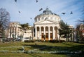 Bucharest, Romania, 30th of January 2020: Romanian Atheneum, landmark in Bucharest, Romania Royalty Free Stock Photo