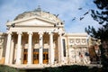 Bucharest, Romania, 30th of January 2020: Romanian Atheneum, landmark in Bucharest, Romania Royalty Free Stock Photo