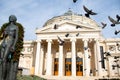 Bucharest, Romania, 30th of January 2020: Romanian Atheneum, landmark in Bucharest, Romania Royalty Free Stock Photo