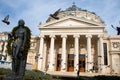 Bucharest, Romania, 30th of January 2020: Romanian Atheneum, landmark in Bucharest, Romania Royalty Free Stock Photo