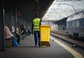 Warning Strike, Romanian Railway, Bucharest, Romania