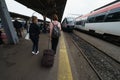 Warning Strike, Romanian Railway, Bucharest, Romania