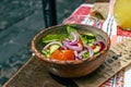 Bucharest. Romania. Traditional Romanian salad