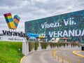 Veranda Mall shopping center facade in Bucharest