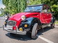 View with the vintage car french car Citroen 2CV Charleston Royalty Free Stock Photo