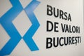 Bucharest Stock Exchange logo and opening bell